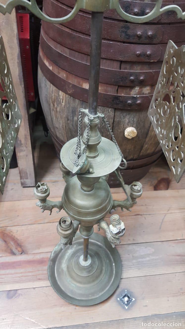 Antig&uuml;edades: ANTIGUO VELON DE BRONCE - Foto 5