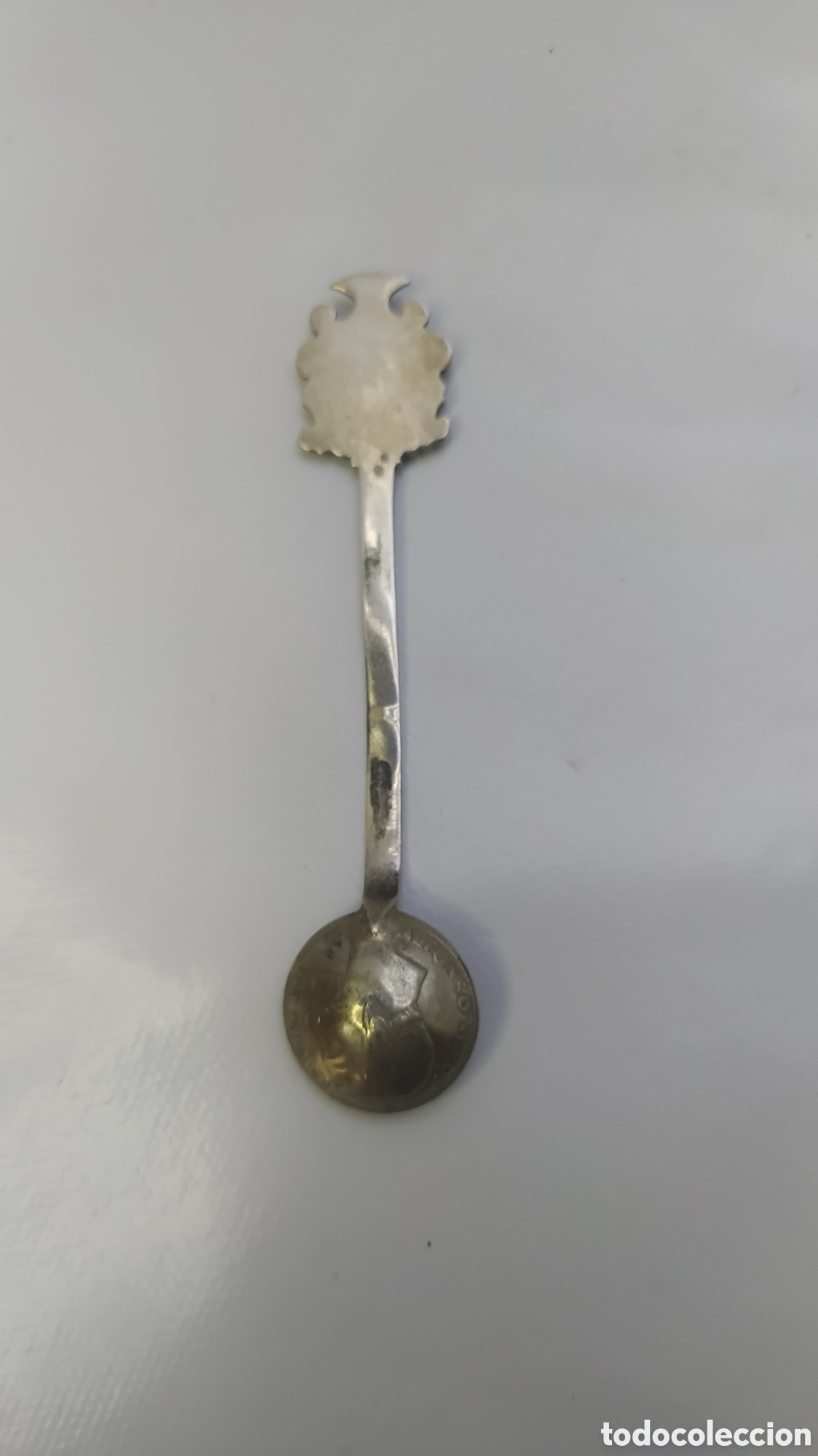 Antig&uuml;edades: Cucharilla plata colecci&oacute;n moneda - Foto 8