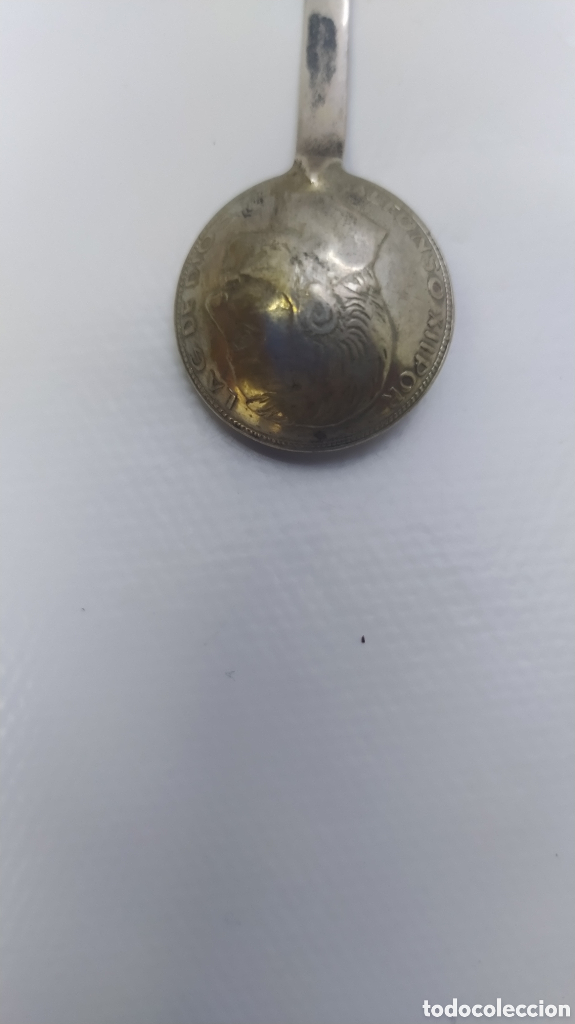 Antig&uuml;edades: Cucharilla plata colecci&oacute;n moneda - Foto 9