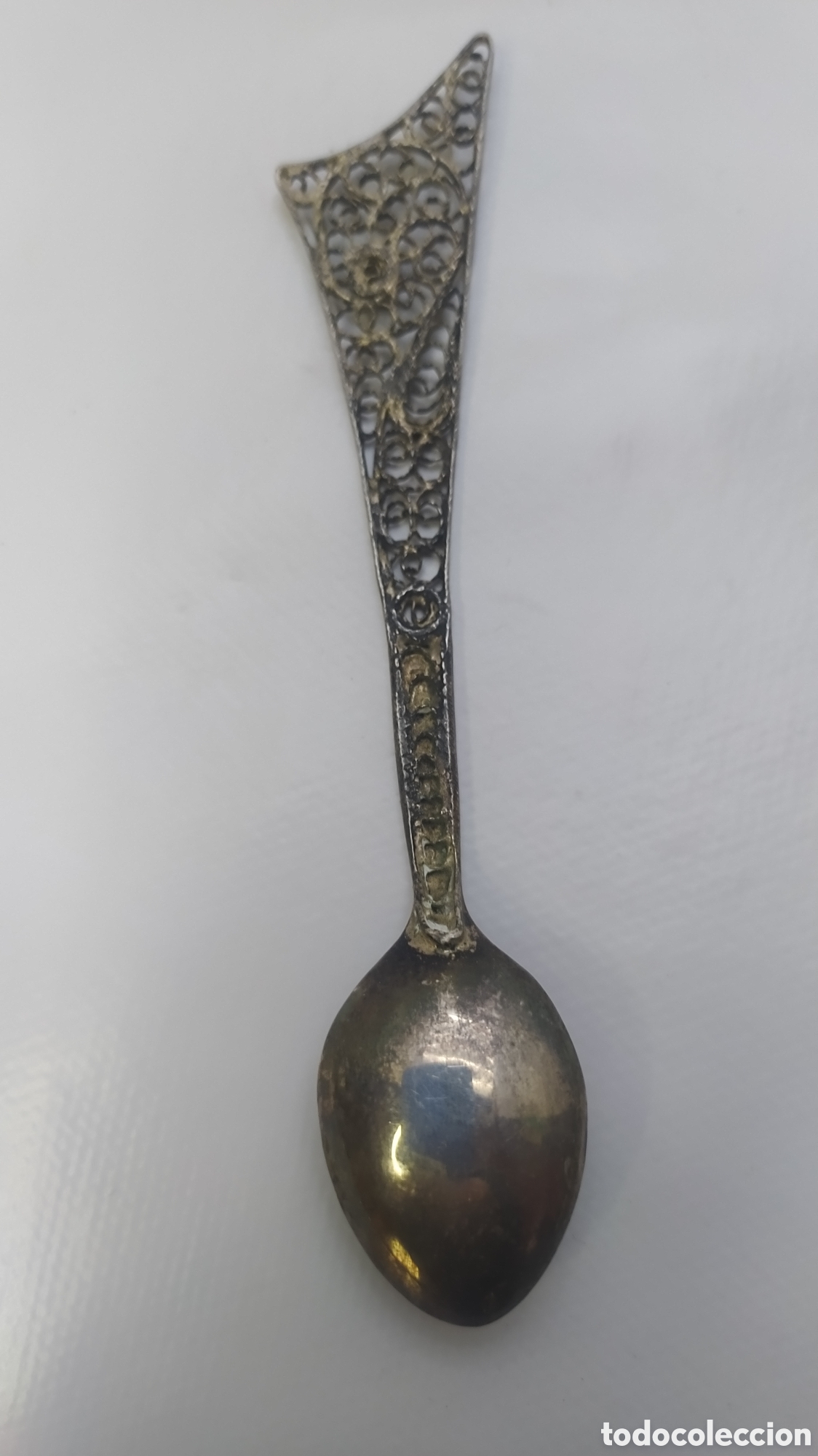 Antig&uuml;edades: Cucharilla plata filigrana - Foto 4