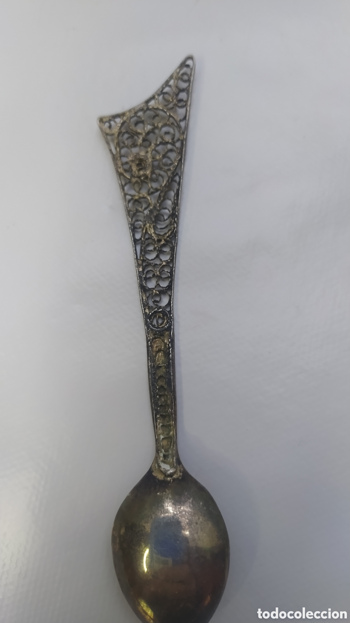 Antig&uuml;edades: Cucharilla plata filigrana - Foto 5