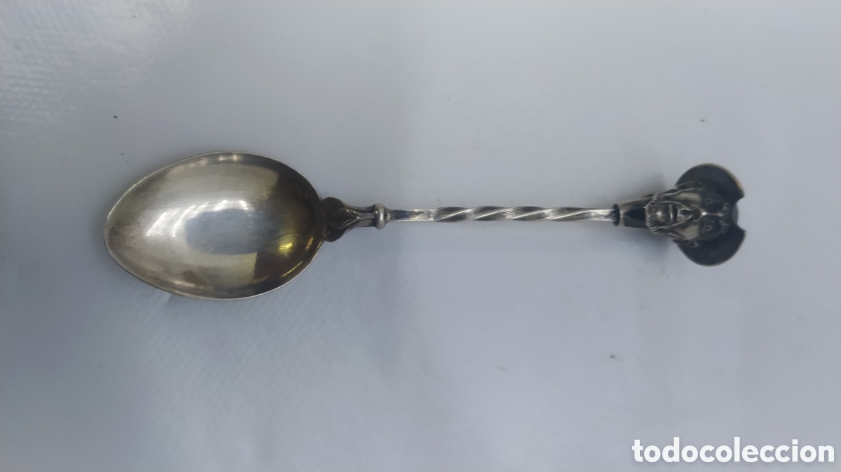 Antig&uuml;edades: Cucharilla plata Don Quijote. - Foto 1