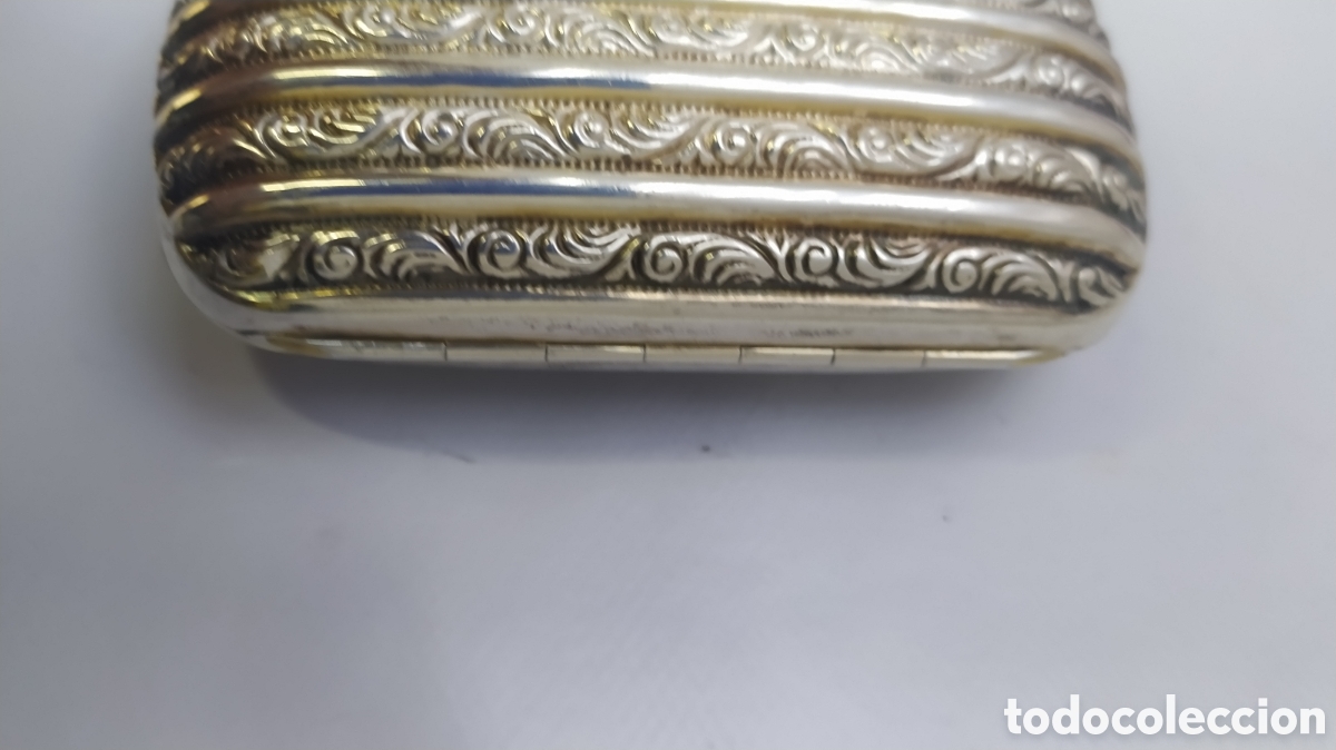 Antig&uuml;edades: Antigua pitillera de plata - Foto 5