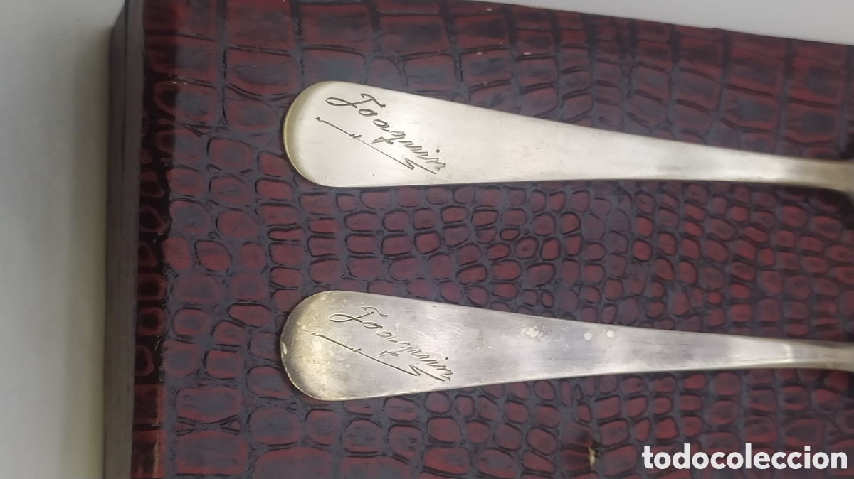 Antig&uuml;edades: Juego de cubiertos antiguo plata - Foto 4
