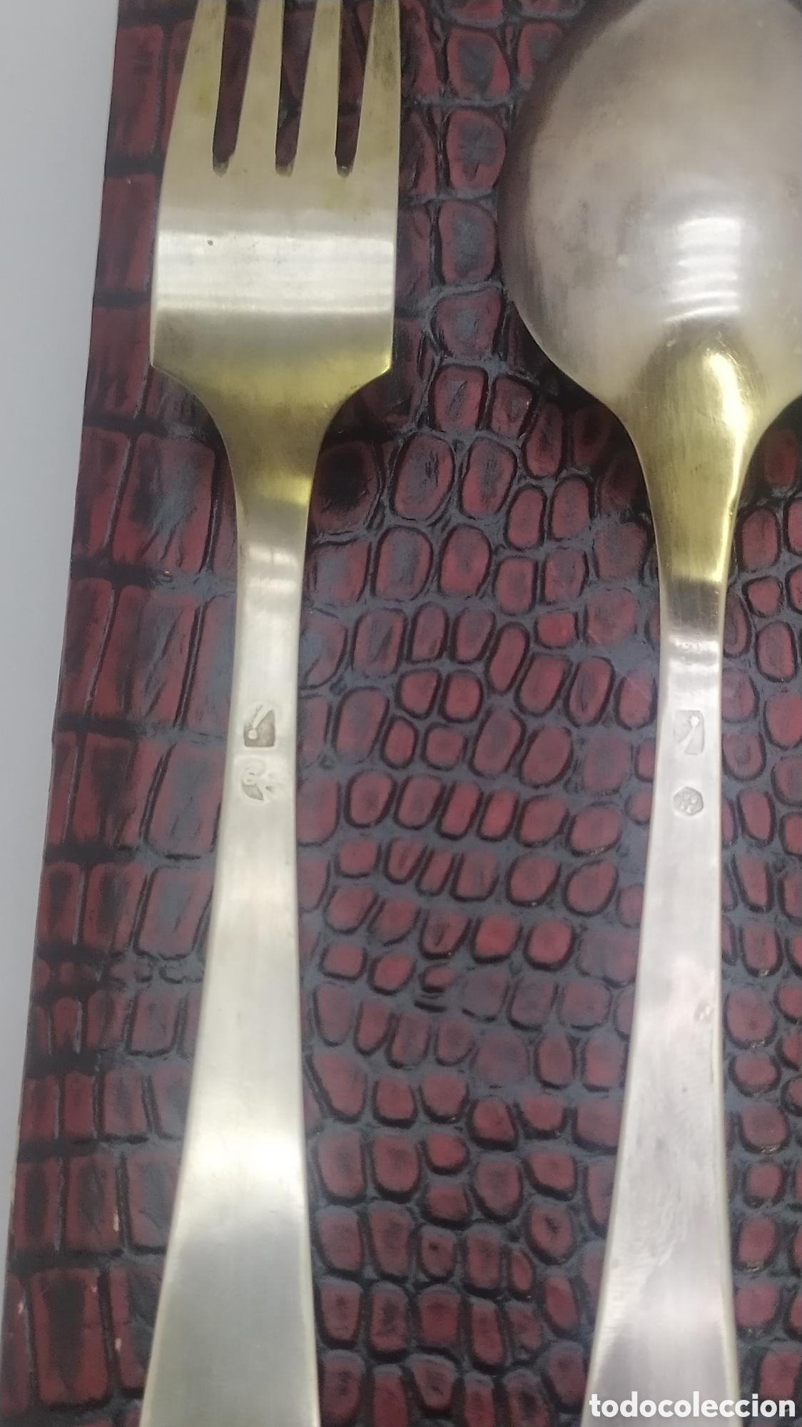 Antig&uuml;edades: Juego de cubiertos antiguo plata - Foto 5