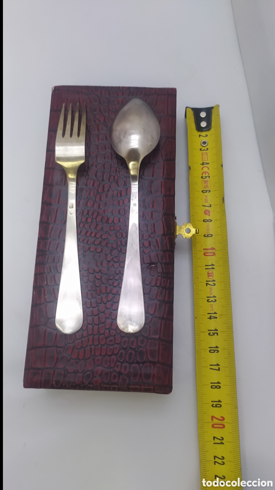 Antig&uuml;edades: Juego de cubiertos antiguo plata - Foto 8