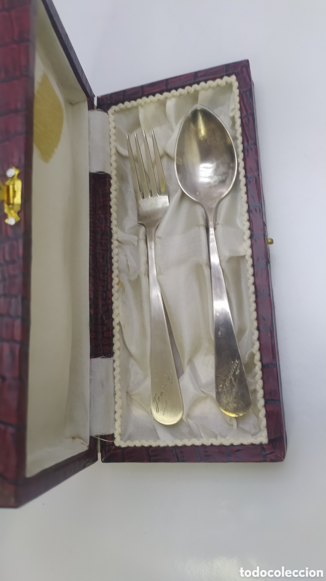 Antig&uuml;edades: Juego de cubiertos antiguo plata - Foto 1