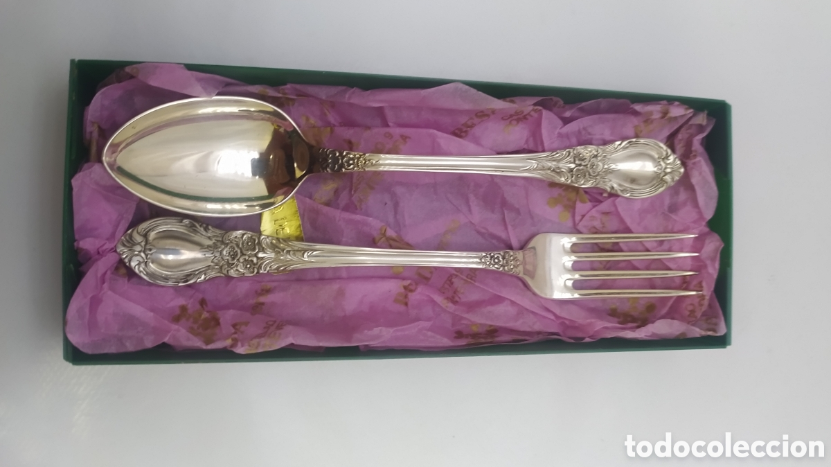 Antig&uuml;edades: Juego de cubiertos plata - Foto 2
