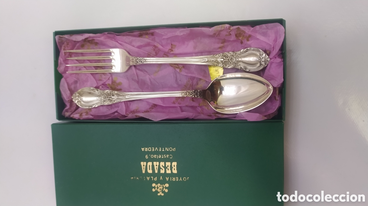 Antig&uuml;edades: Juego de cubiertos plata - Foto 1