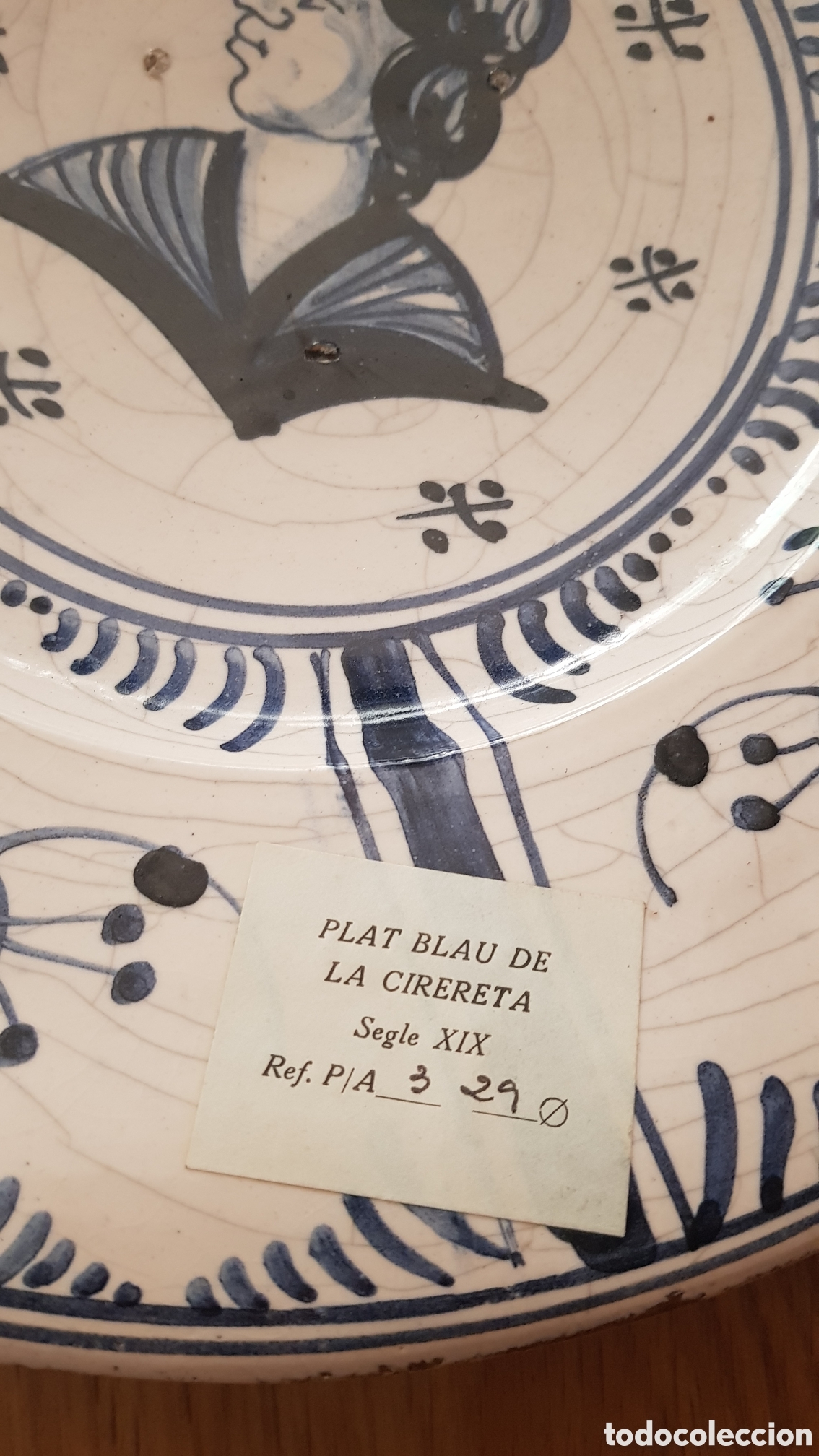 Antig&uuml;edades: Plato siglo xix - Foto 3