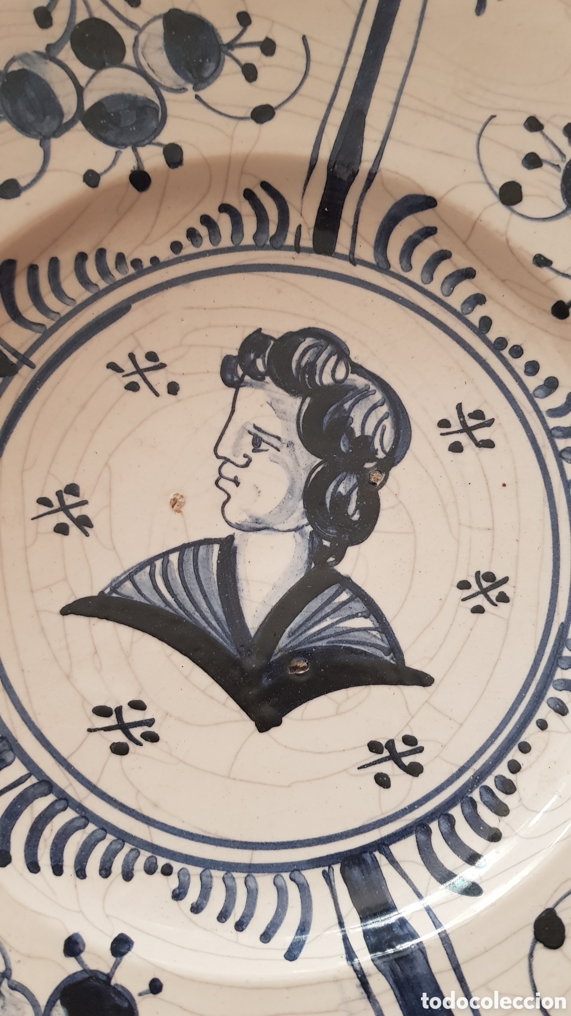 Antig&uuml;edades: Plato siglo xix - Foto 4
