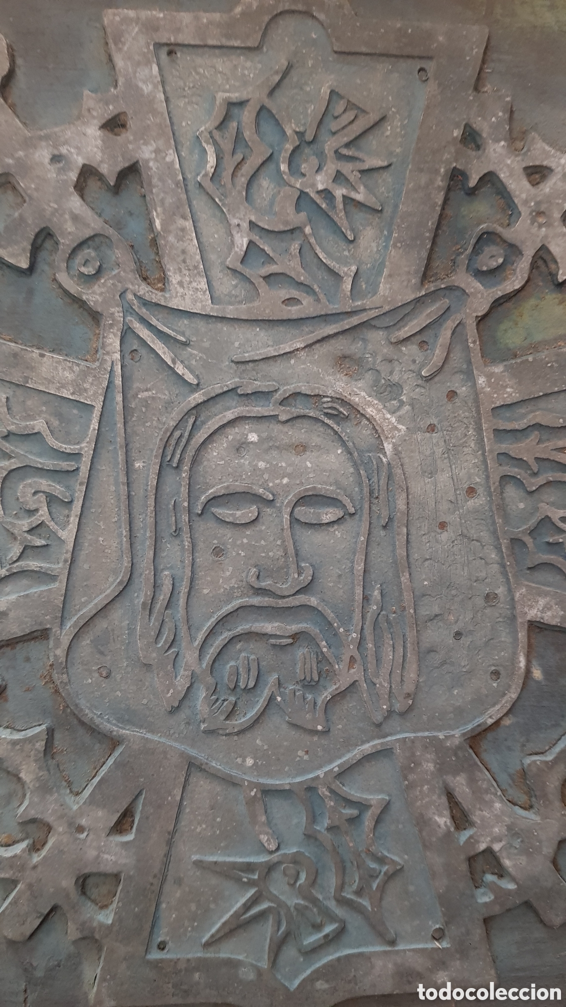 Antig&uuml;edades: Antiguo molde de imprenta. Jesus - Foto 5