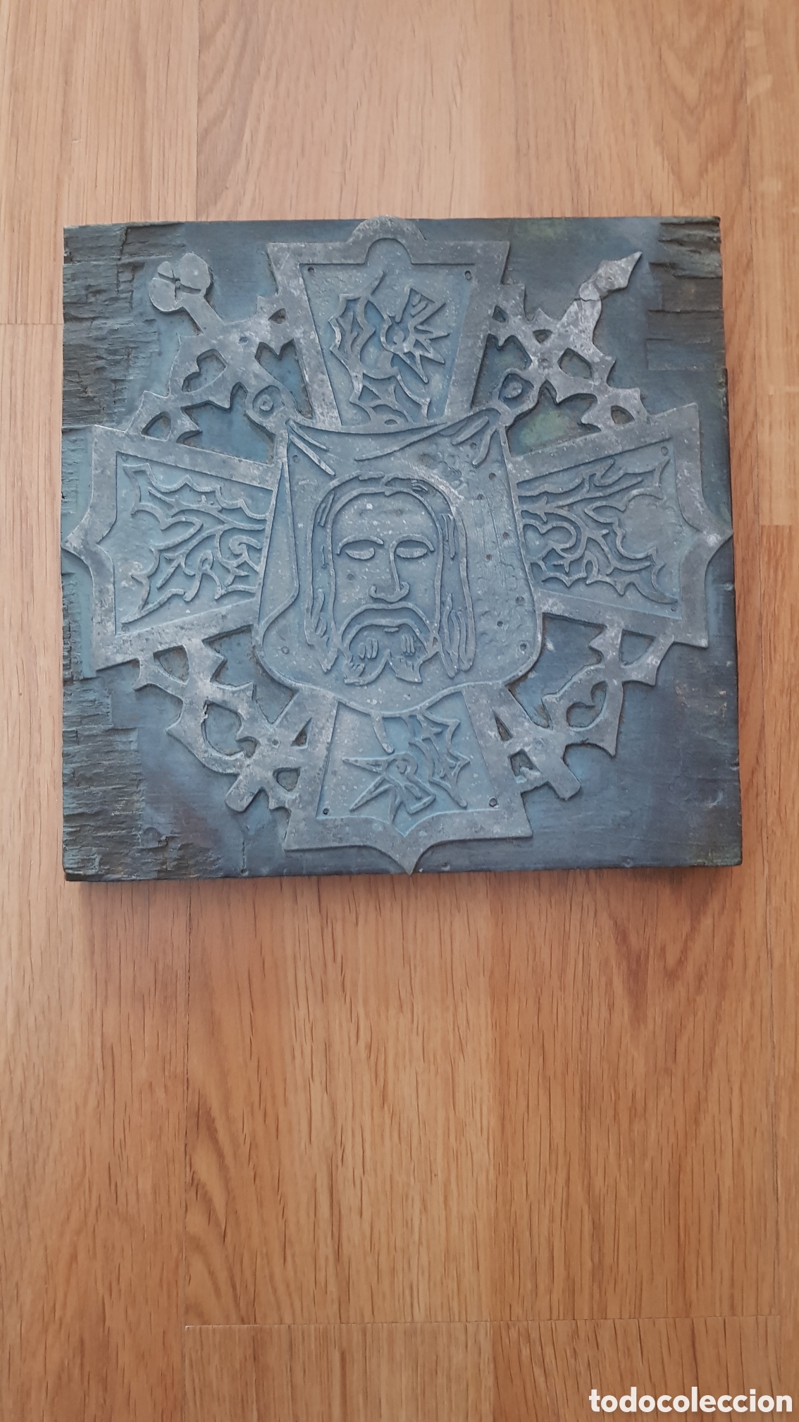 Antig&uuml;edades: Antiguo molde de imprenta. Jesus - Foto 1