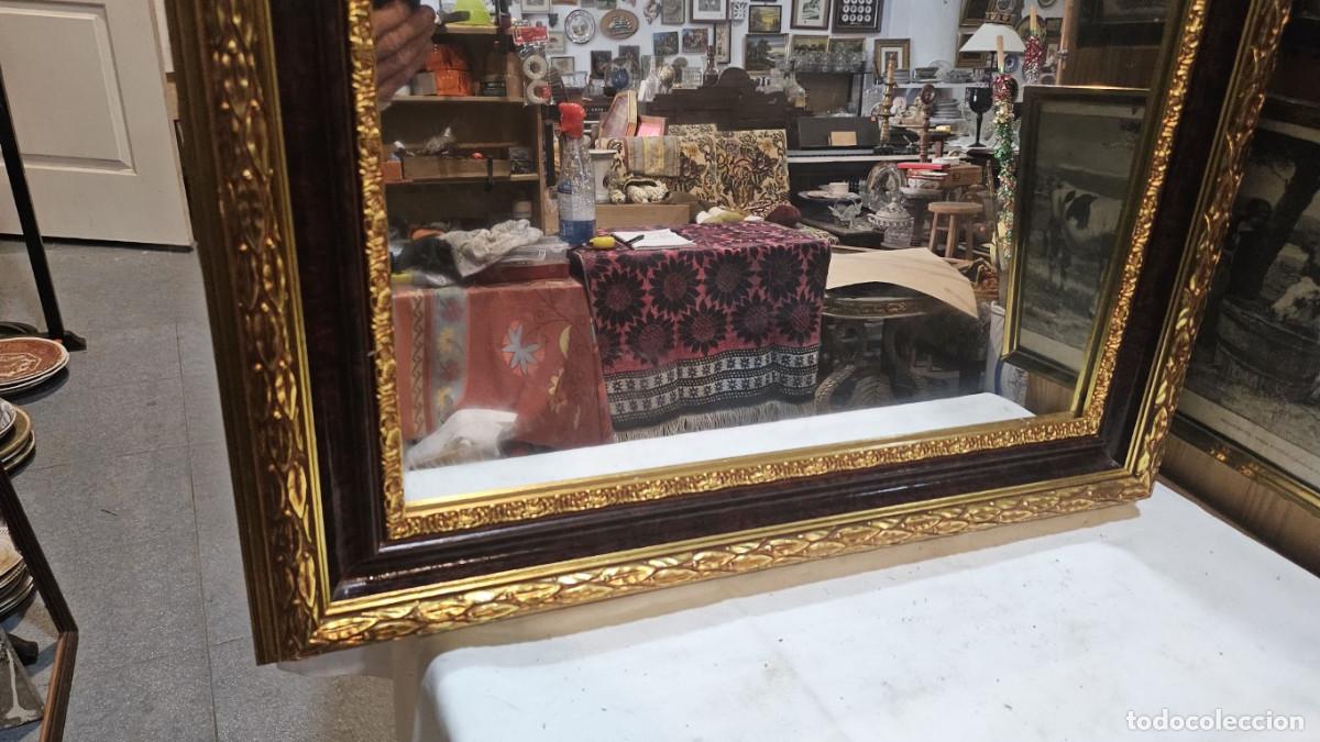 Antig&uuml;edades: espejo antiguo dorado - Foto 3