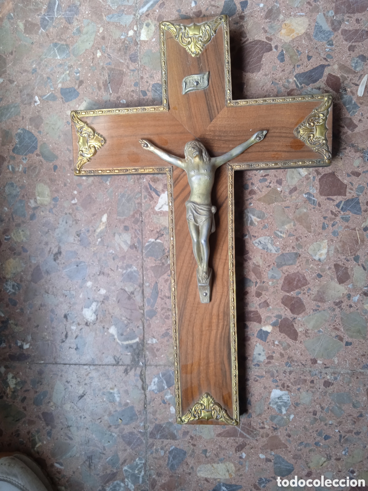 Antig&uuml;edades: Crucifijo antiguo - Foto 1