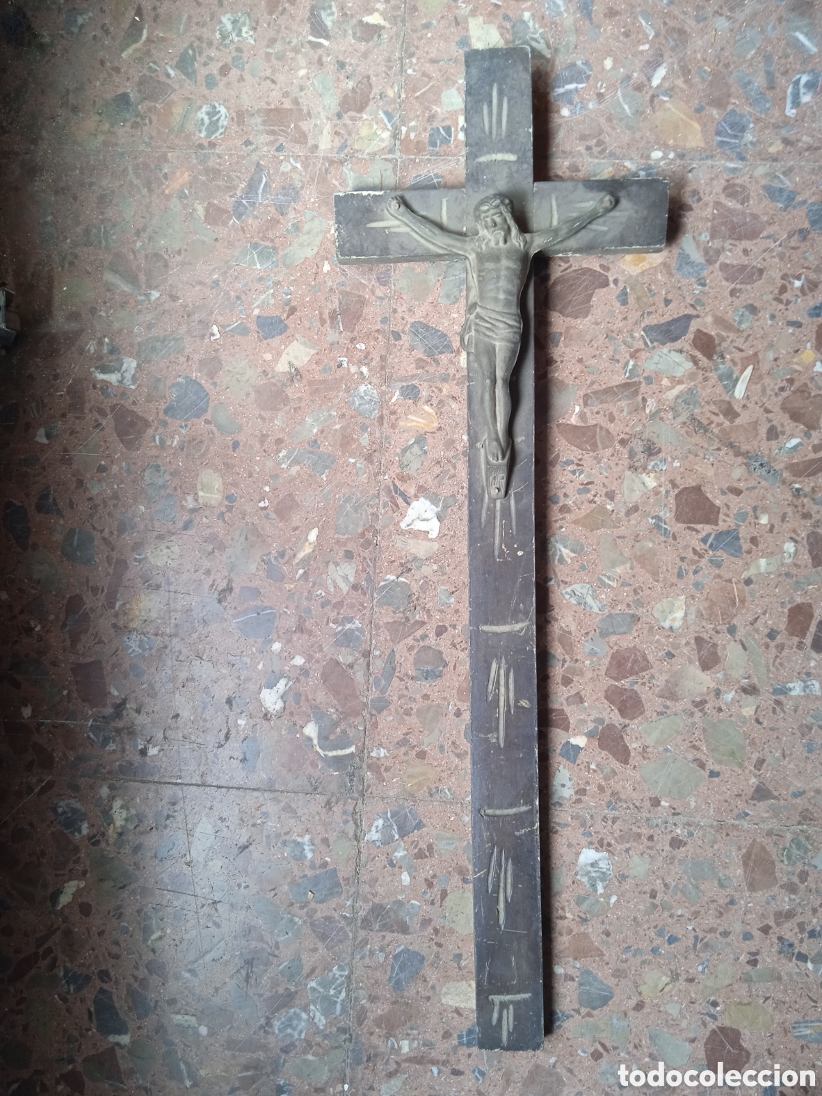 Antig&uuml;edades: Crucifijo antiguo - Foto 1