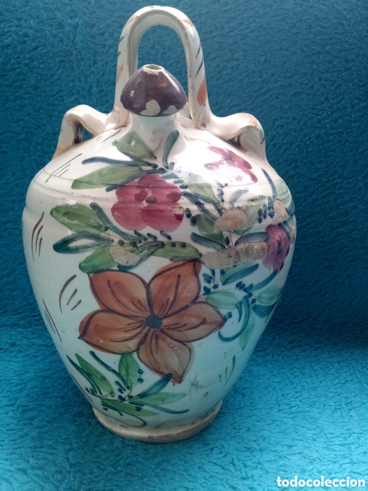 Antig&uuml;edades: BOTIJO CER&Aacute;MICA ESMALTADA - Foto 3