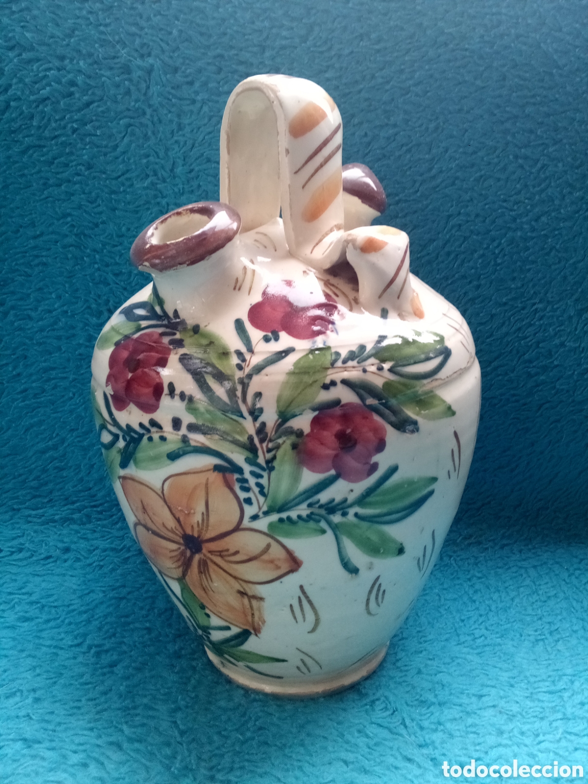 Antig&uuml;edades: BOTIJO CER&Aacute;MICA ESMALTADA - Foto 1