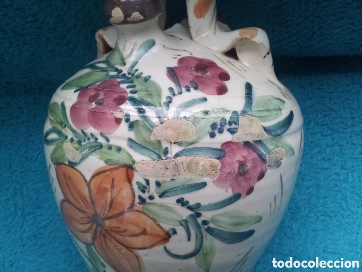 Antig&uuml;edades: BOTIJO CER&Aacute;MICA ESMALTADA - Foto 5