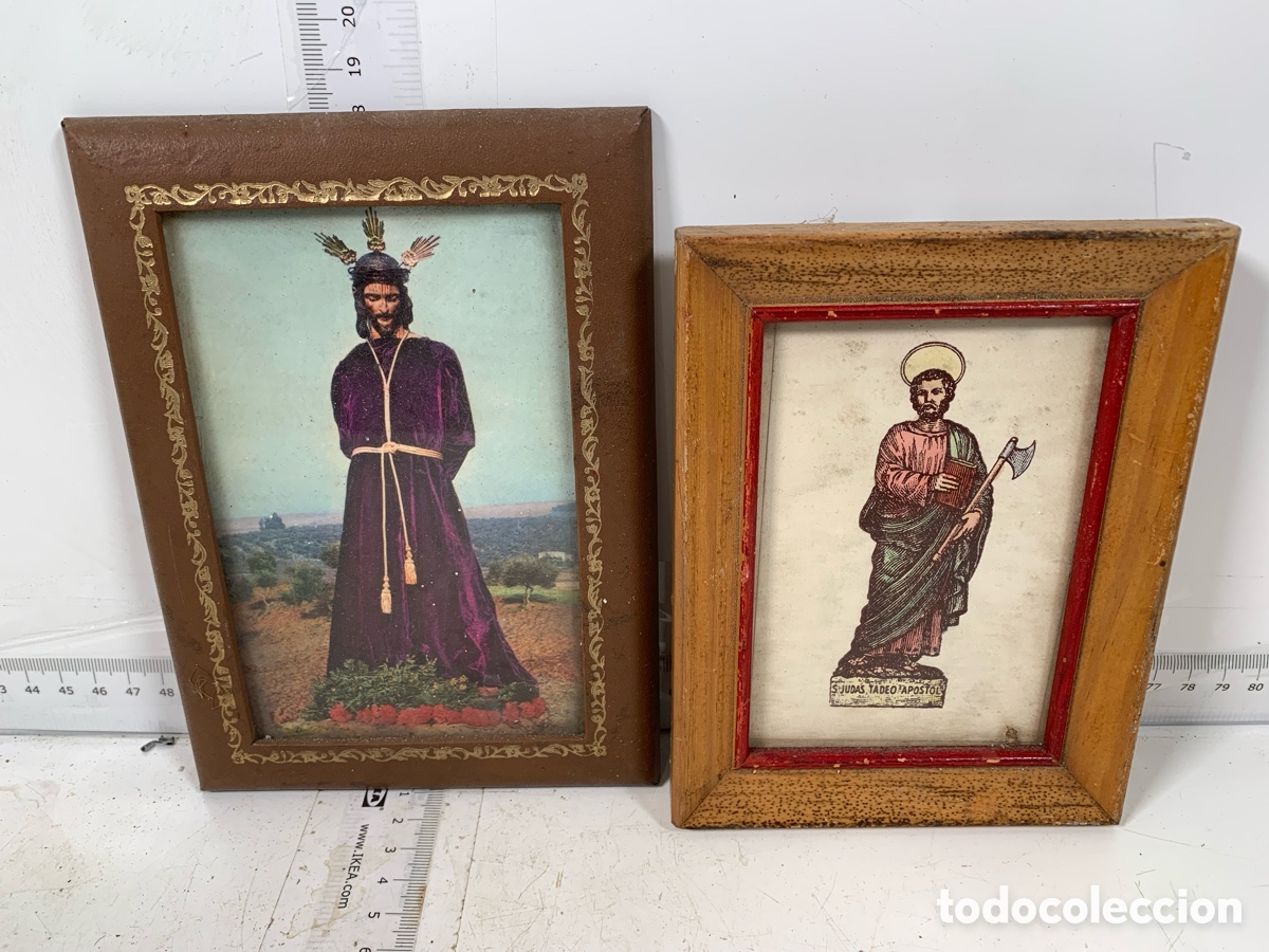 Antig&uuml;edades: 01_Lote cuadros religiosos - Foto 2