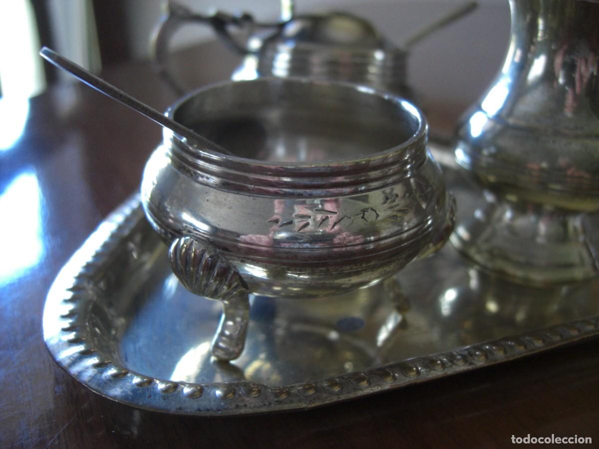 Antig&uuml;edades: ESPECIEROS EN METAL PLATEADO - Foto 7