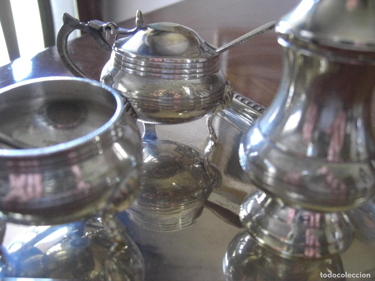 Antig&uuml;edades: ESPECIEROS EN METAL PLATEADO - Foto 8