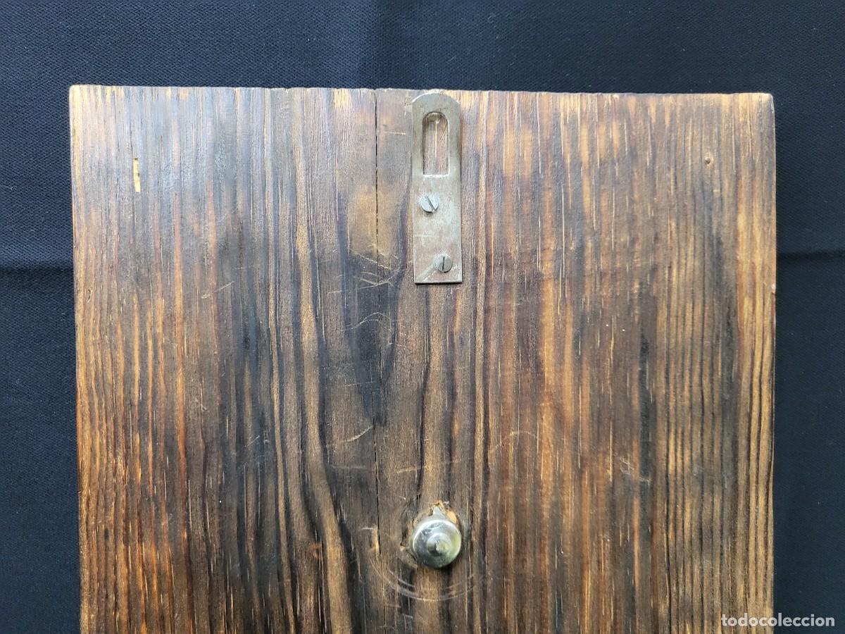 Antig&uuml;edades: CUADRO CON VIRGEN EN BRONCE , SOBRE TABLA DE MADERA - Foto 5