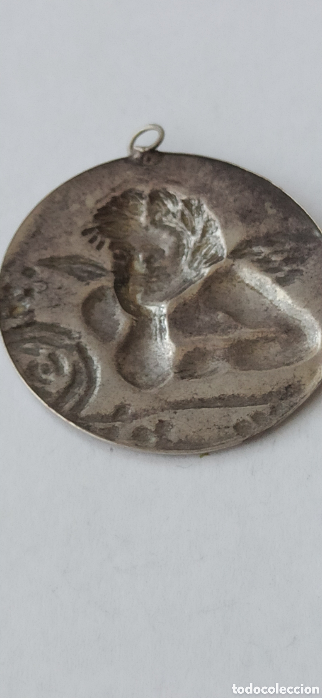 Antig&uuml;edades: Colgante Religioso de plata de ley - Foto 4