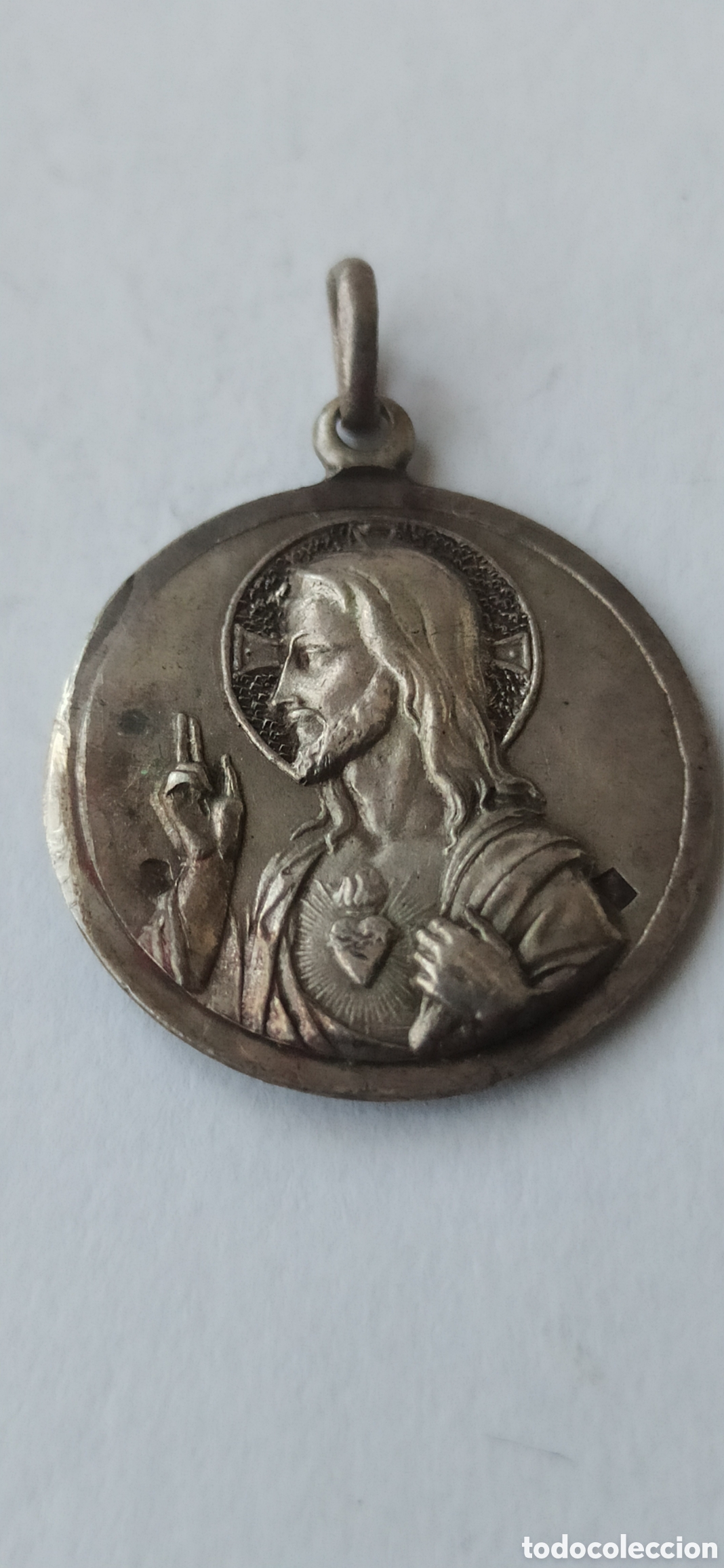 Antig&uuml;edades: Colgante Religioso de plata de ley - Foto 2