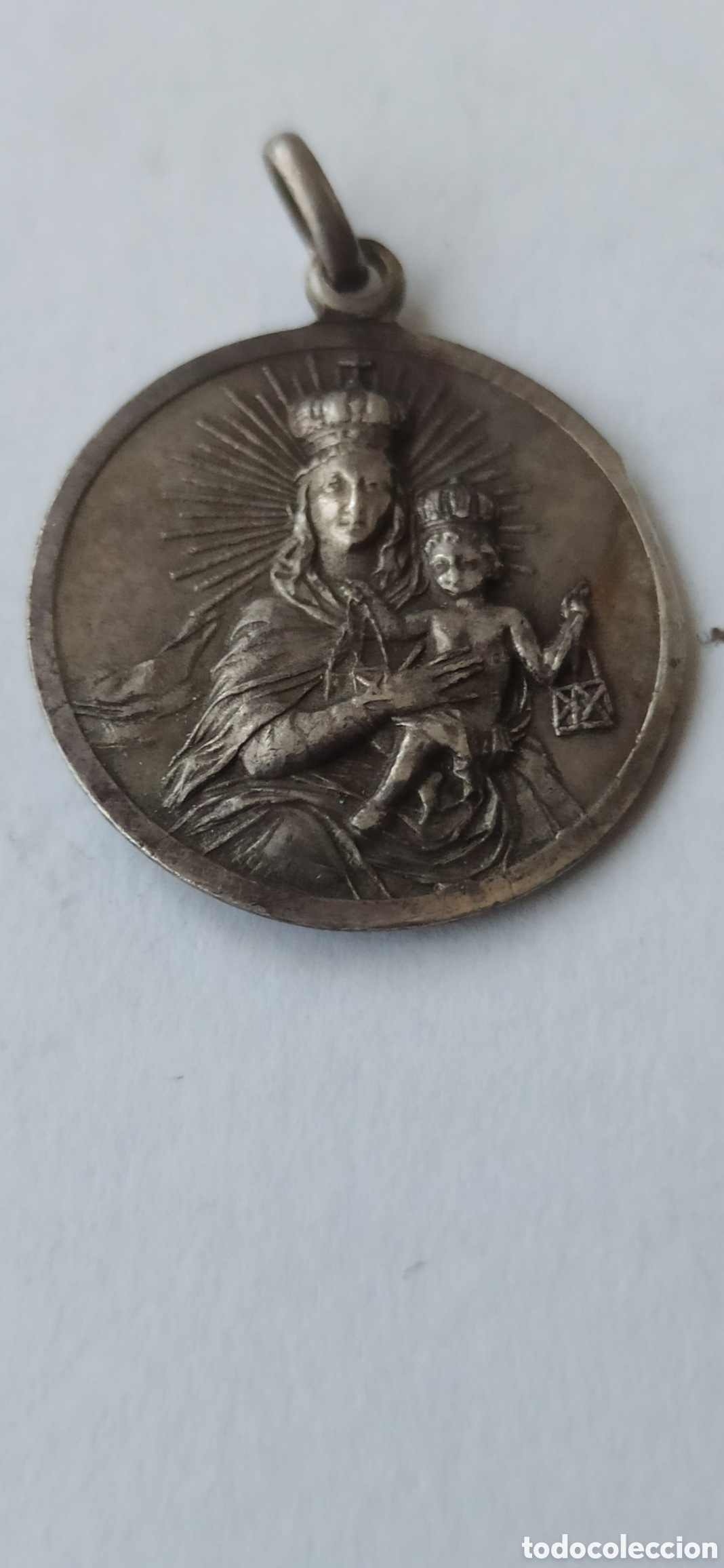 Antig&uuml;edades: Colgante Religioso de plata de ley - Foto 3