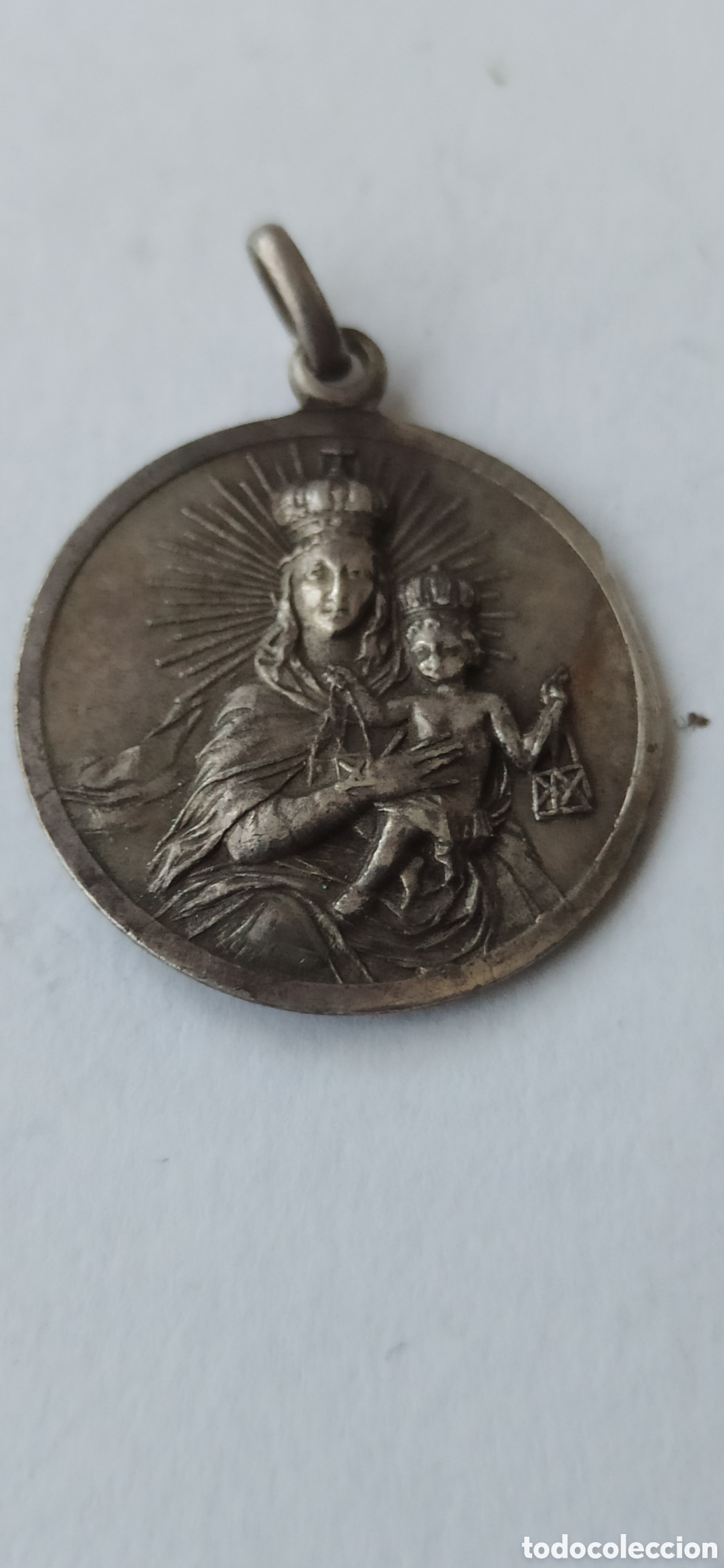 Antig&uuml;edades: Colgante Religioso de plata de ley - Foto 4
