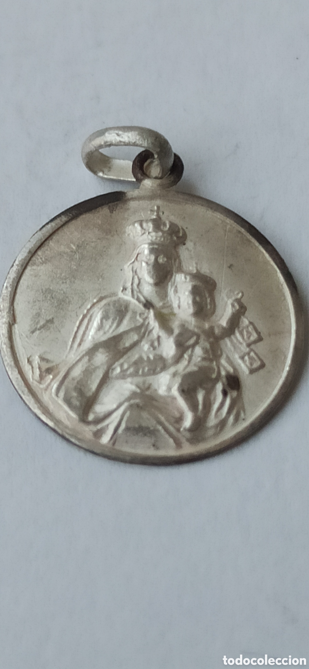 Antig&uuml;edades: Colgante Religioso de plata de ley - Foto 1