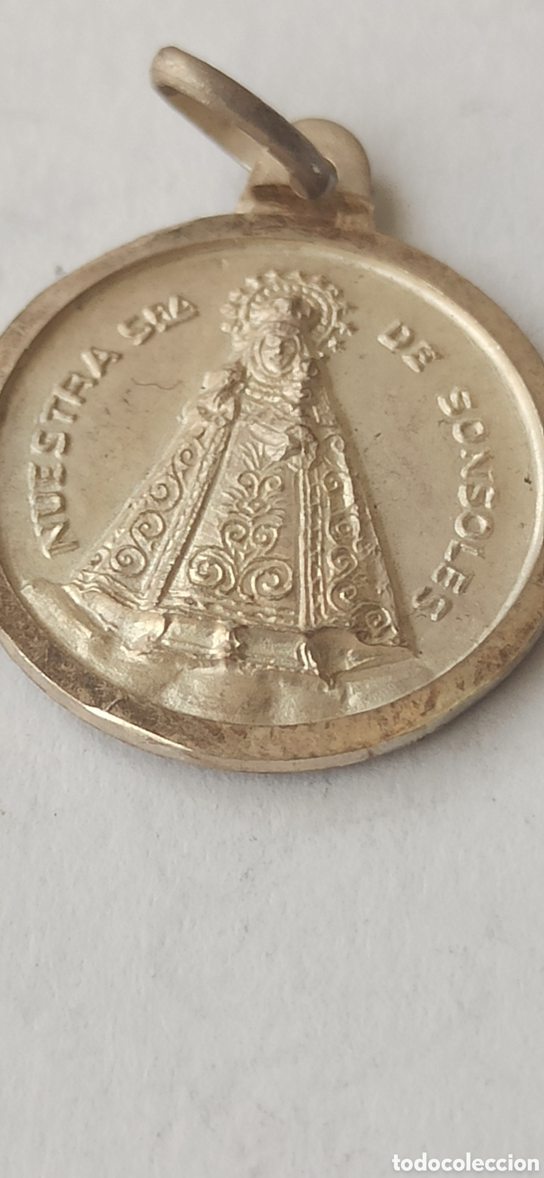 Antig&uuml;edades: Colgante Religioso plata de ley - Foto 3
