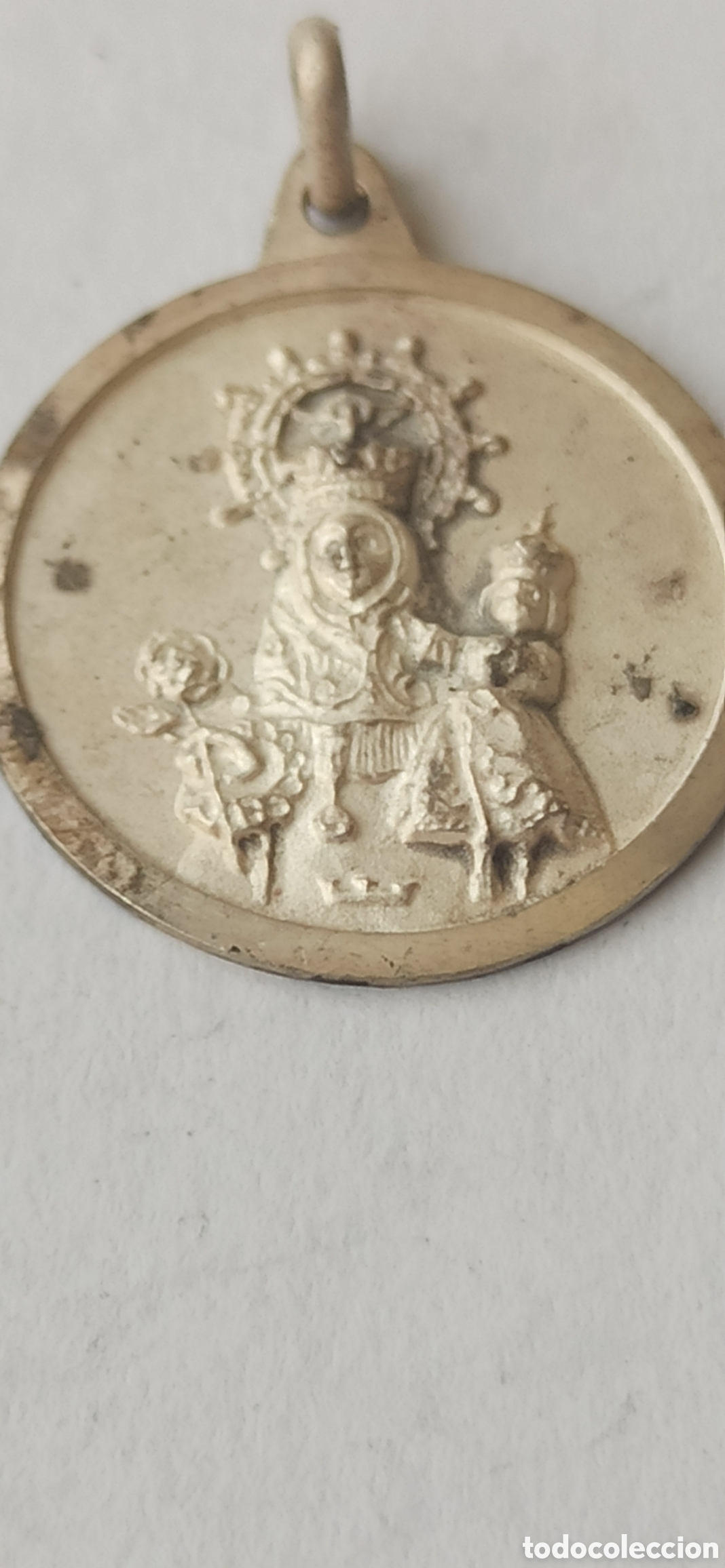 Antig&uuml;edades: Colgante Religioso plata de ley - Foto 1