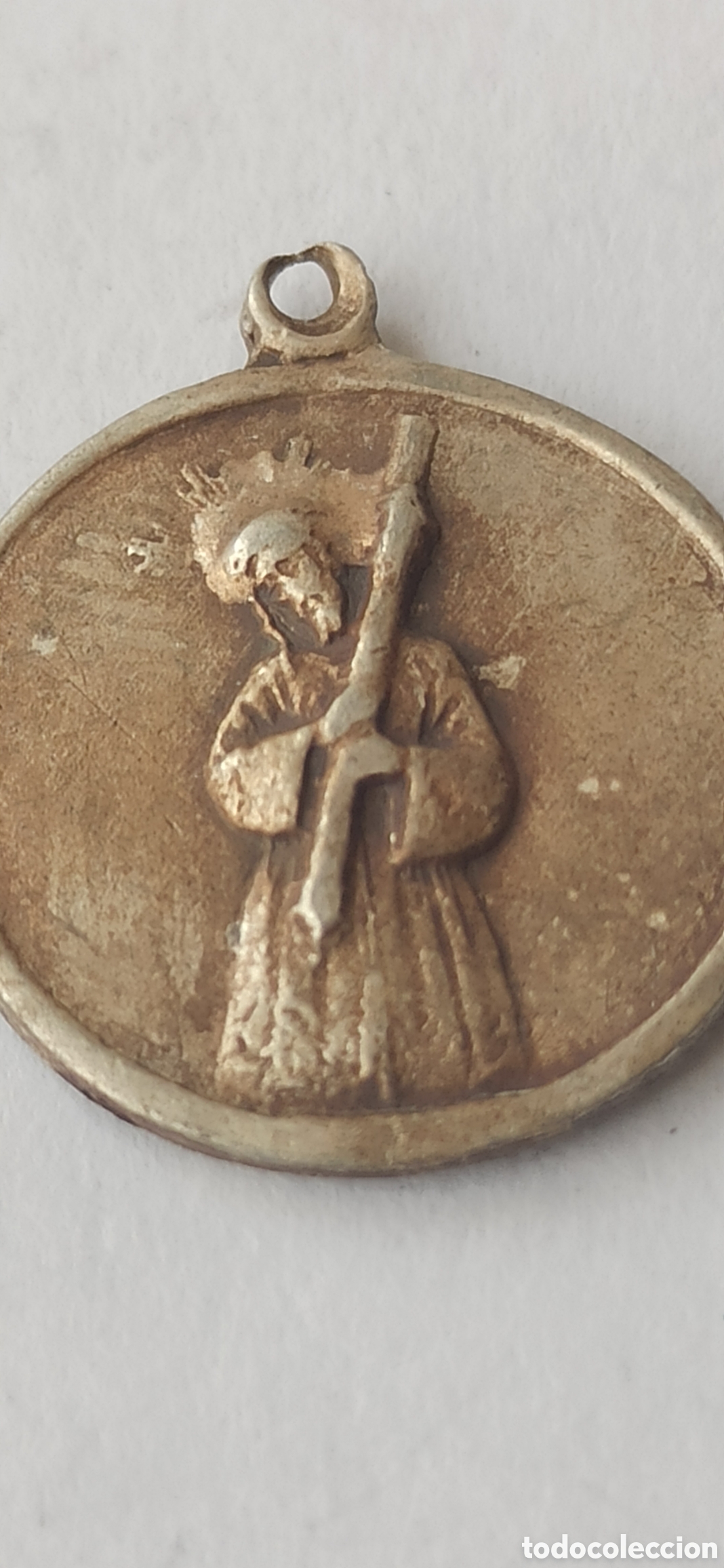 Antig&uuml;edades: Colgante Religioso plata de ley - Foto 2