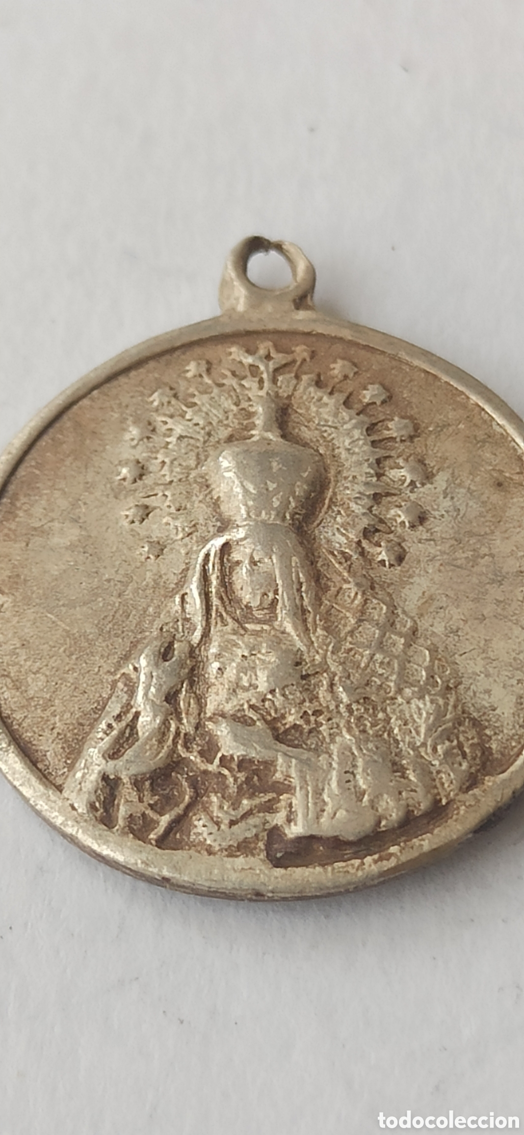 Antig&uuml;edades: Colgante Religioso plata de ley - Foto 3