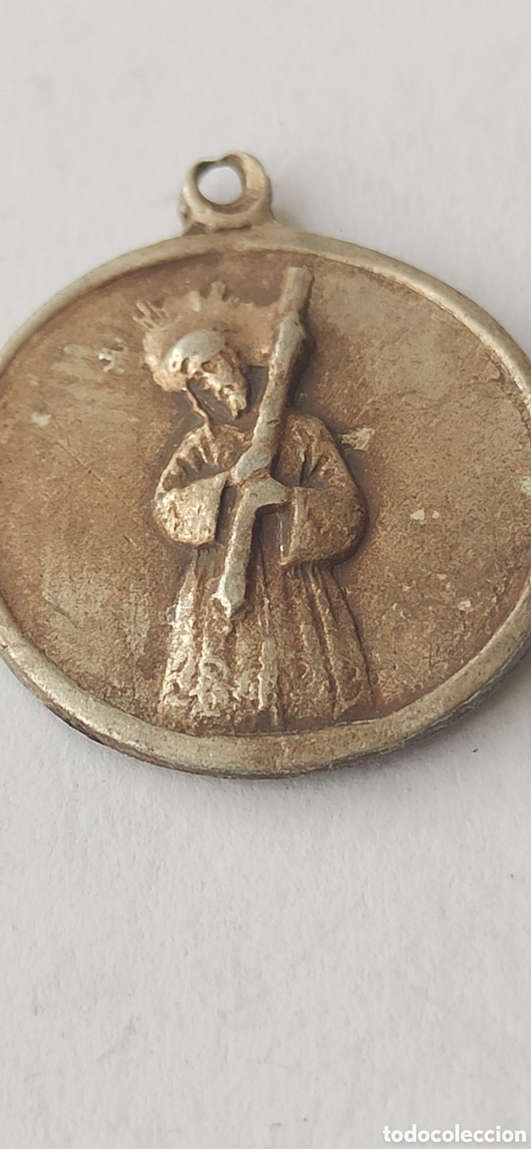 Antig&uuml;edades: Colgante Religioso plata de ley - Foto 1