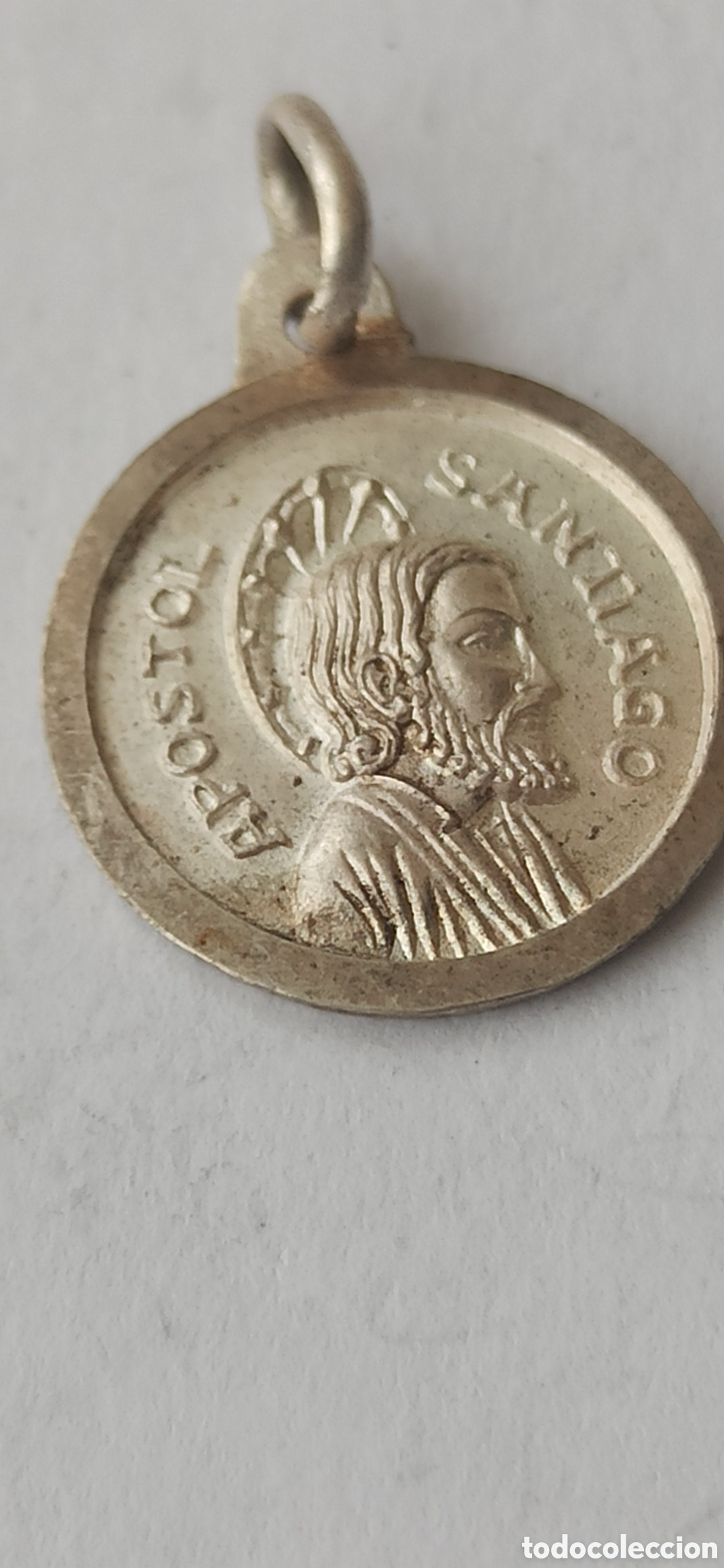 Antig&uuml;edades: Colgante Religioso plata de ley - Foto 1