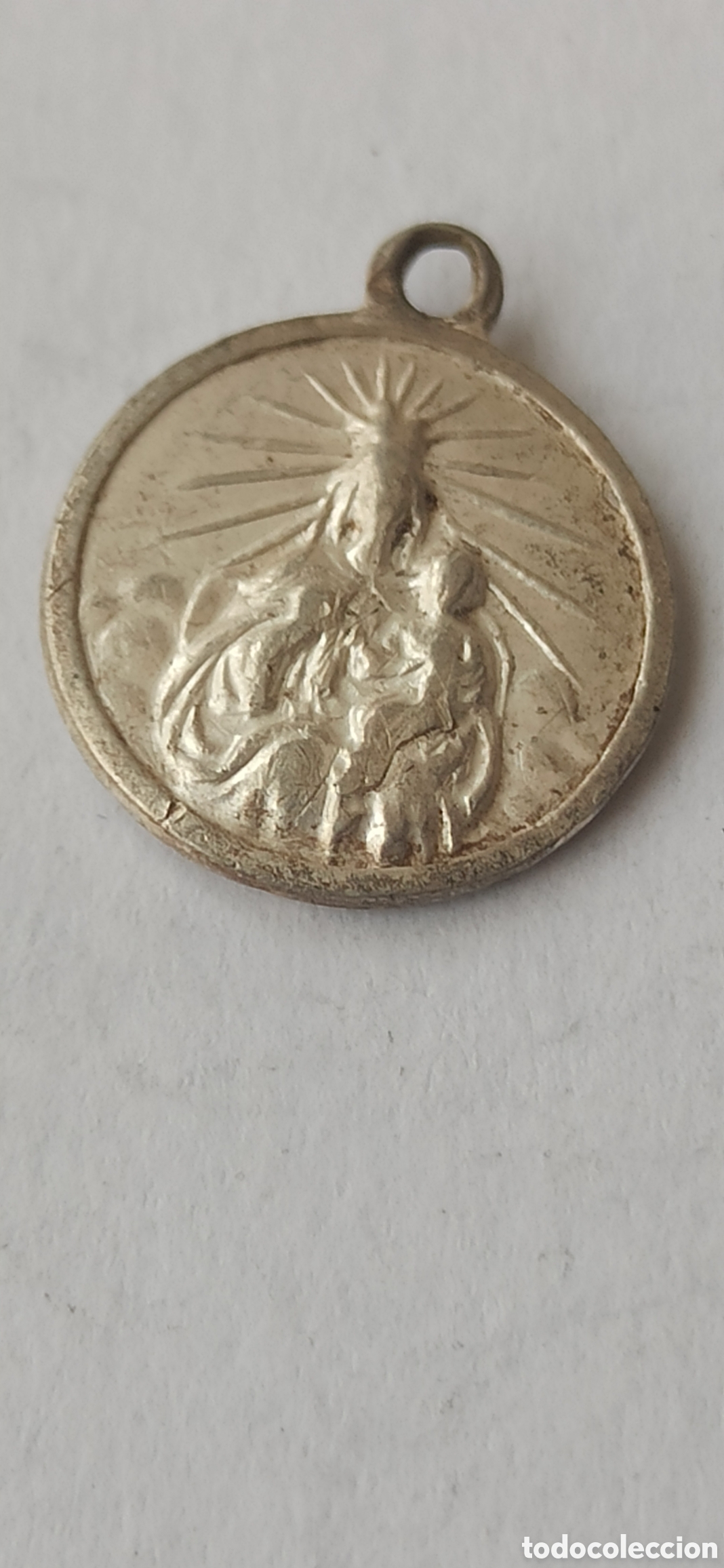 Antig&uuml;edades: Colgante Religioso de plata de ley - Foto 3
