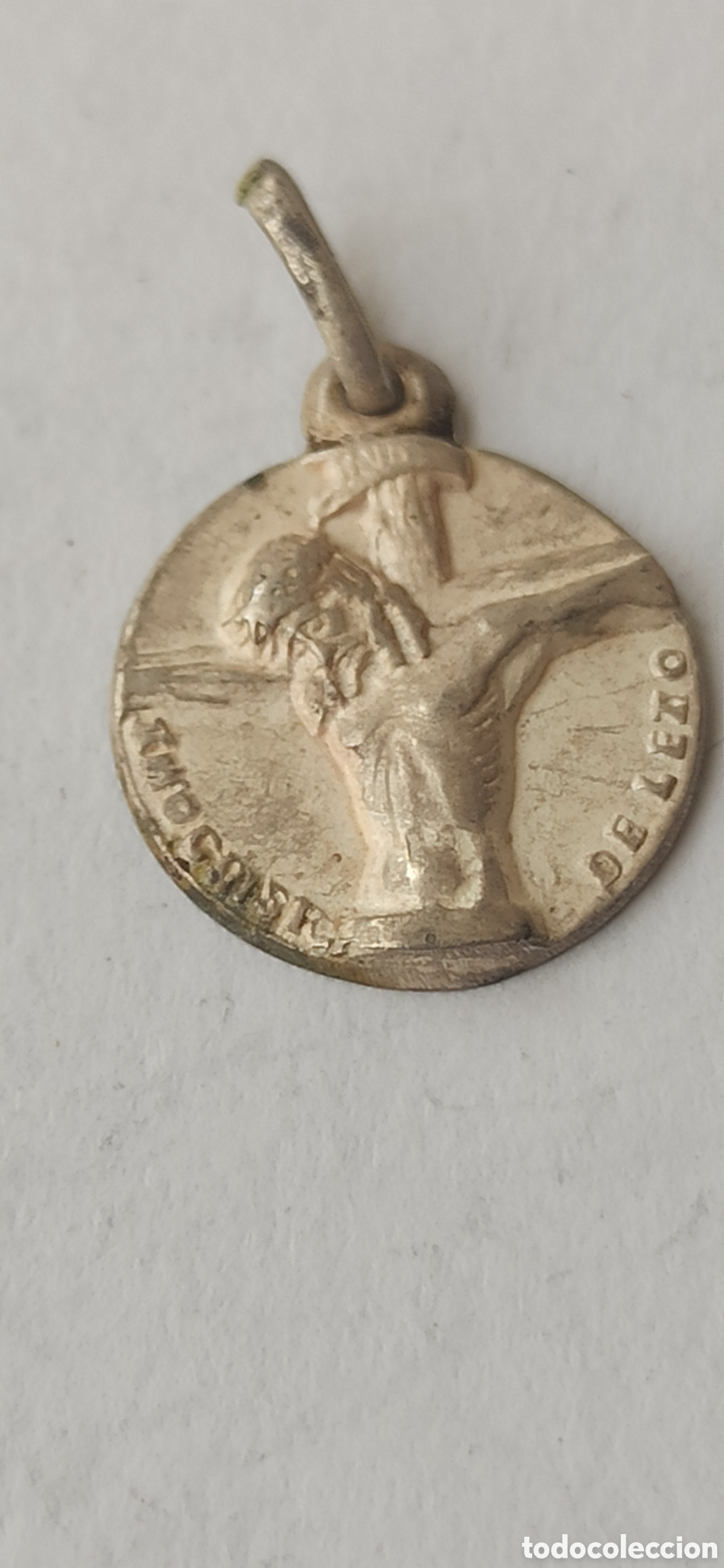 Antig&uuml;edades: Colgante Religioso plata de ley - Foto 1