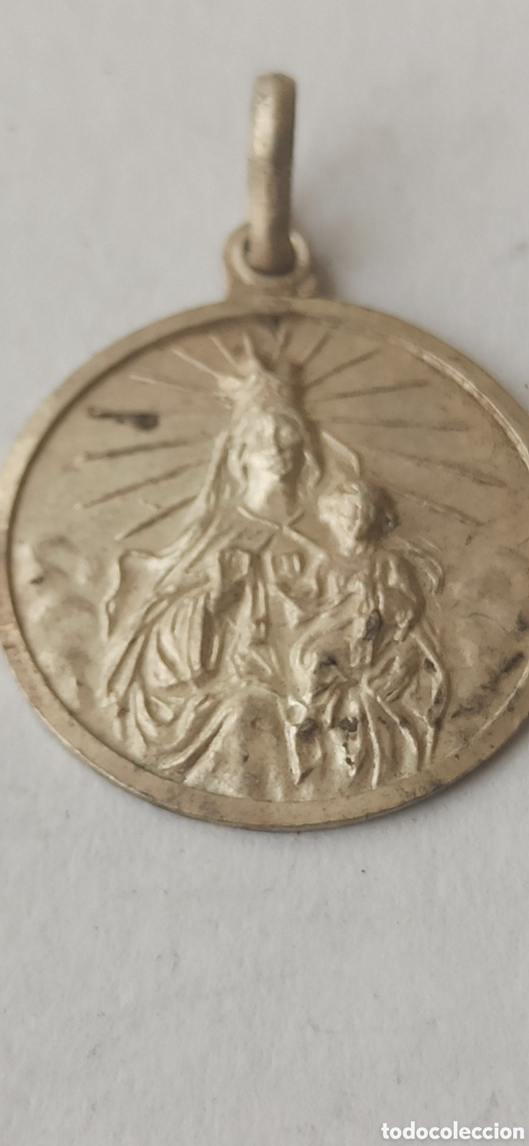 Antig&uuml;edades: Colgante Religioso plata de ley - Foto 1