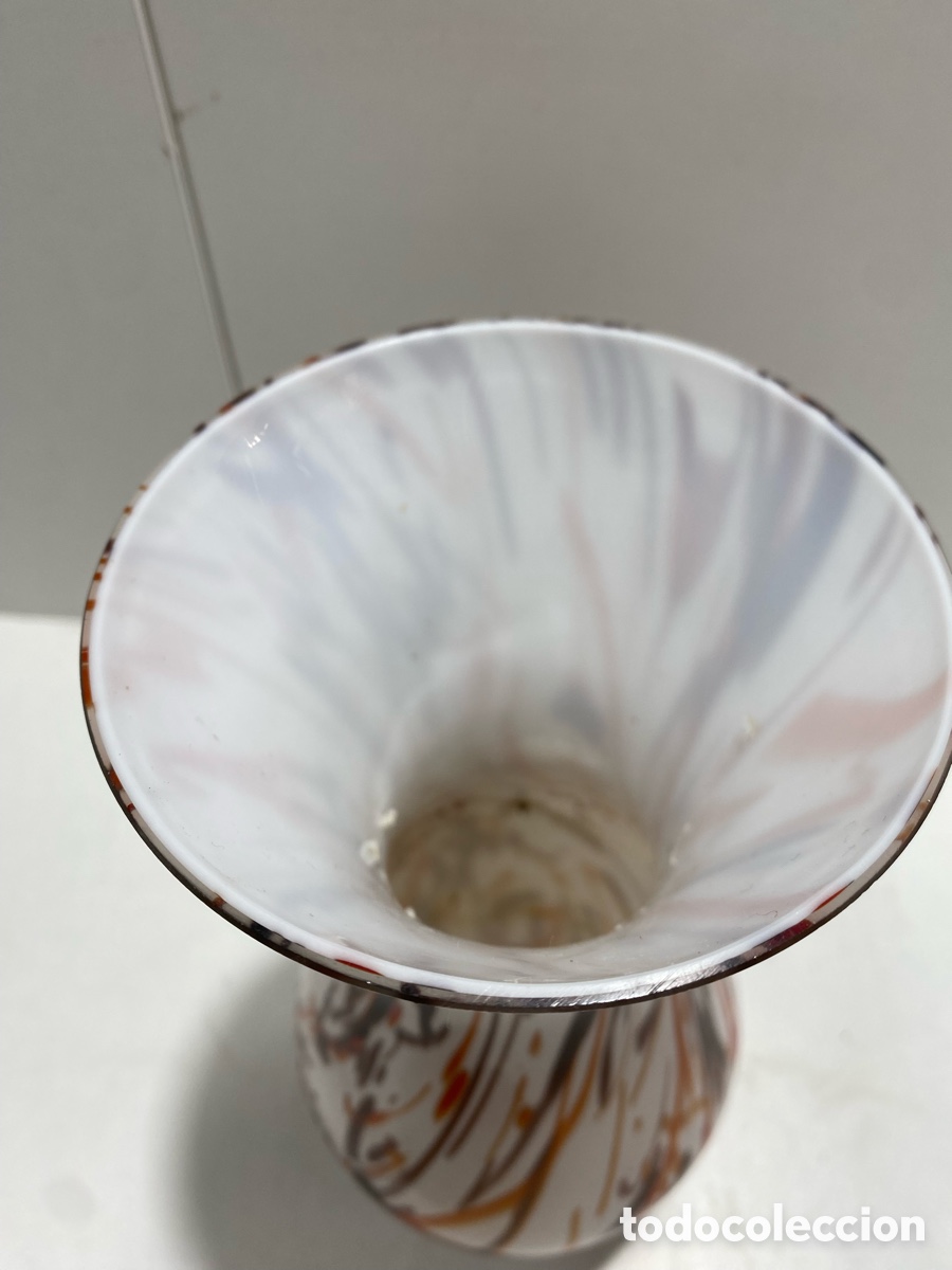 Antig&uuml;edades: JARR&Oacute;N O FLORERO DE CRISTAL DE MURANO - Foto 3