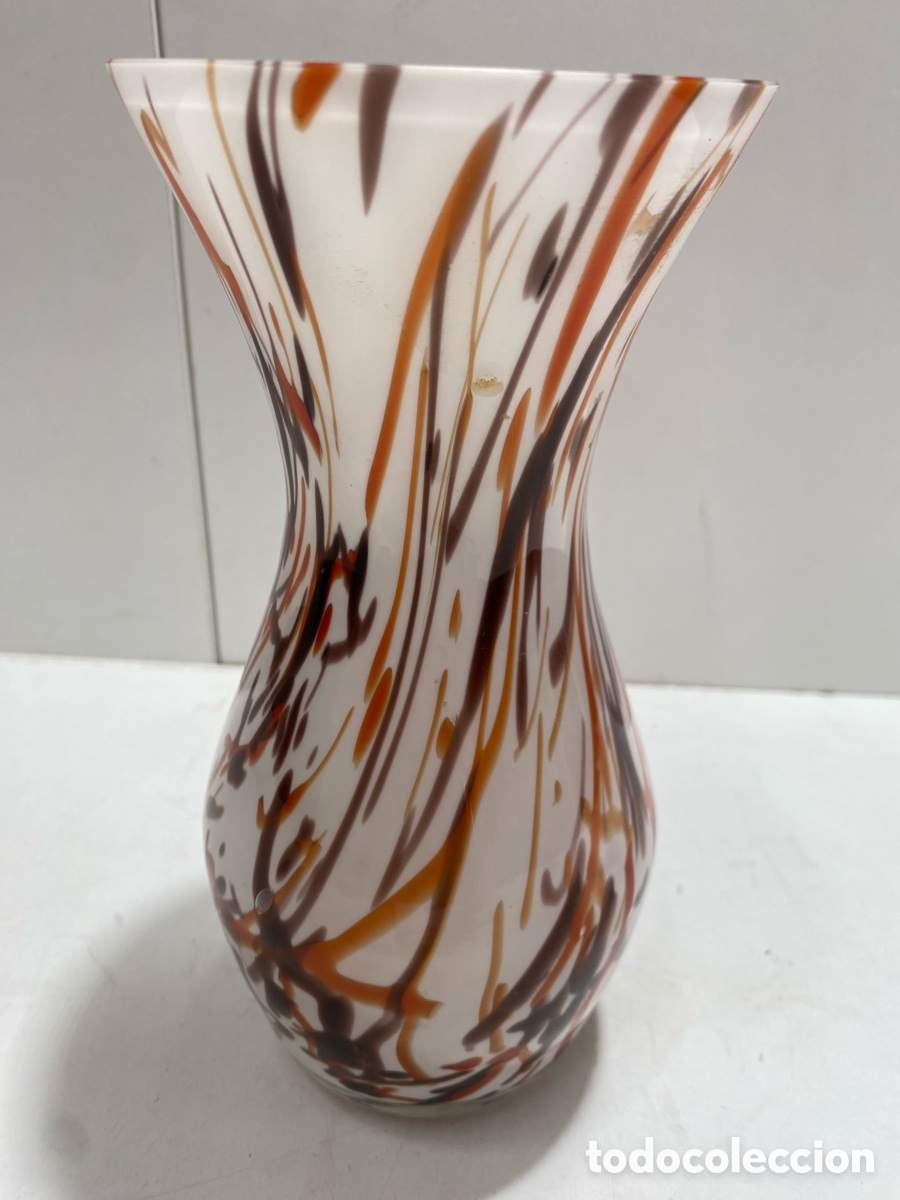 Antig&uuml;edades: JARR&Oacute;N O FLORERO DE CRISTAL DE MURANO - Foto 1
