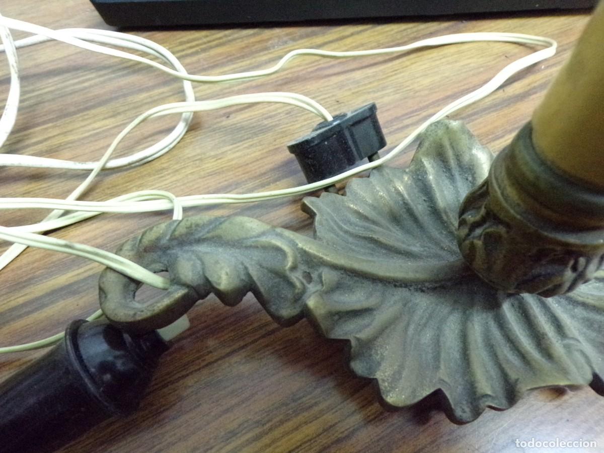 Antig&uuml;edades: ESTAMOS LIQUIDANDO. lampara hoja bronce - Foto 4