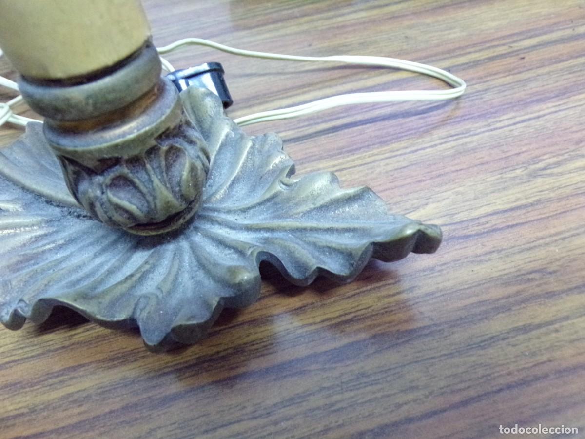 Antig&uuml;edades: ESTAMOS LIQUIDANDO. lampara hoja bronce - Foto 5