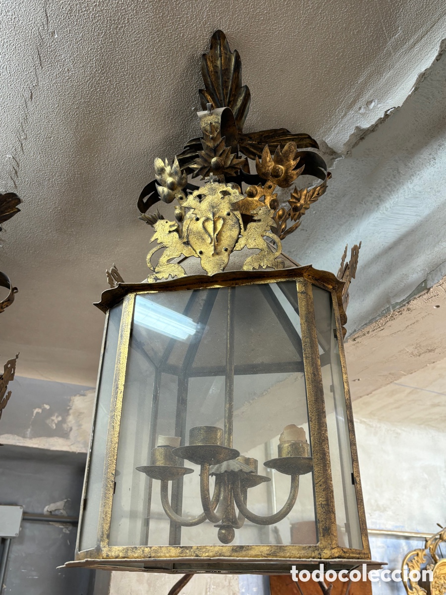 Antig&uuml;edades: Pareja Faroles antiguos - Foto 2