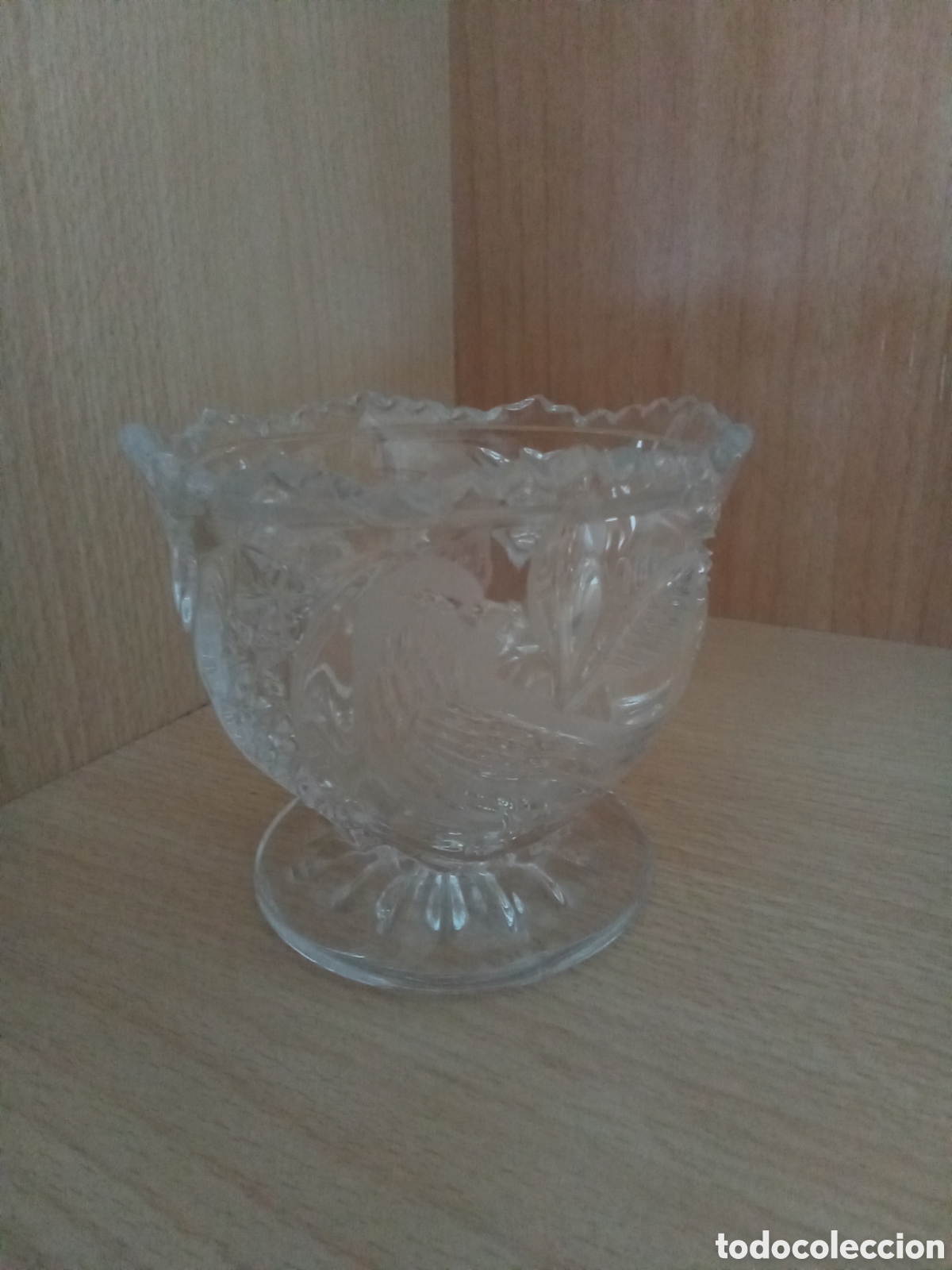 Antig&uuml;edades: Cuenco cristal tallado - Foto 1