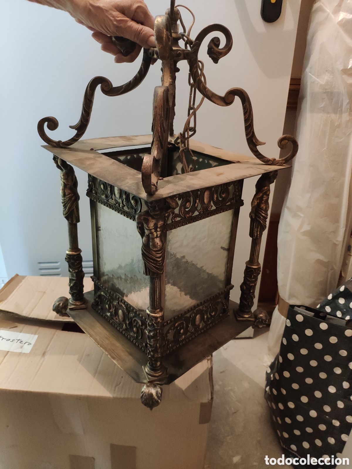 Antig&uuml;edades: Farol antiguo estilo manierista - Foto 1