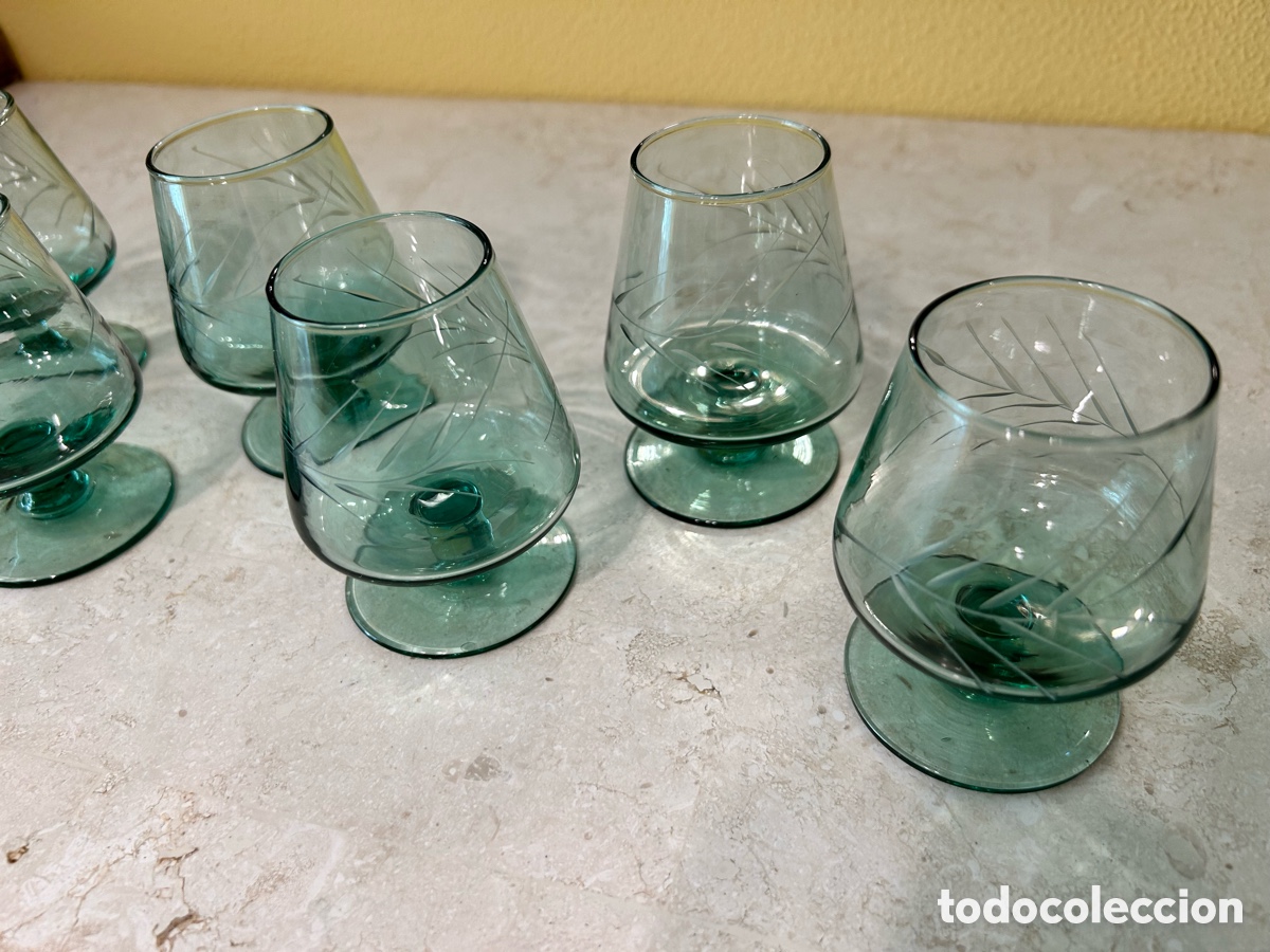 Antig&uuml;edades: 6 COPAS DE CO&Ntilde;AC/BRANDY VINTAGE - Foto 3