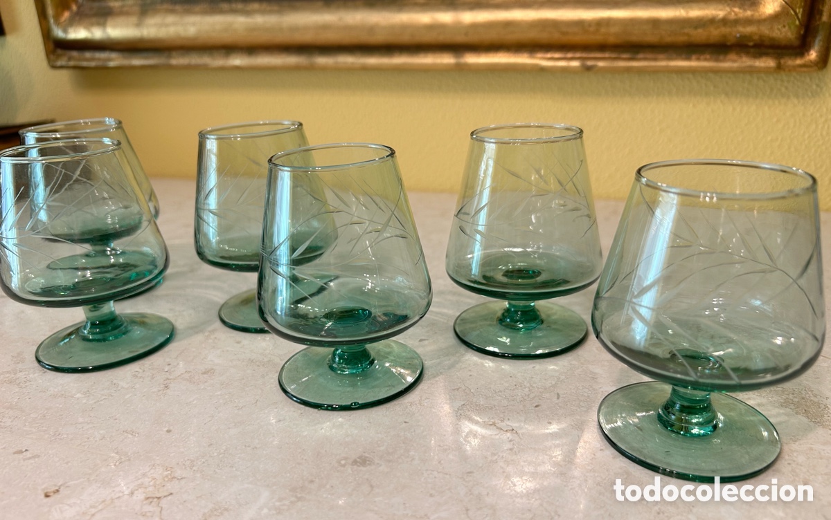 Antig&uuml;edades: 6 COPAS DE CO&Ntilde;AC/BRANDY VINTAGE - Foto 4